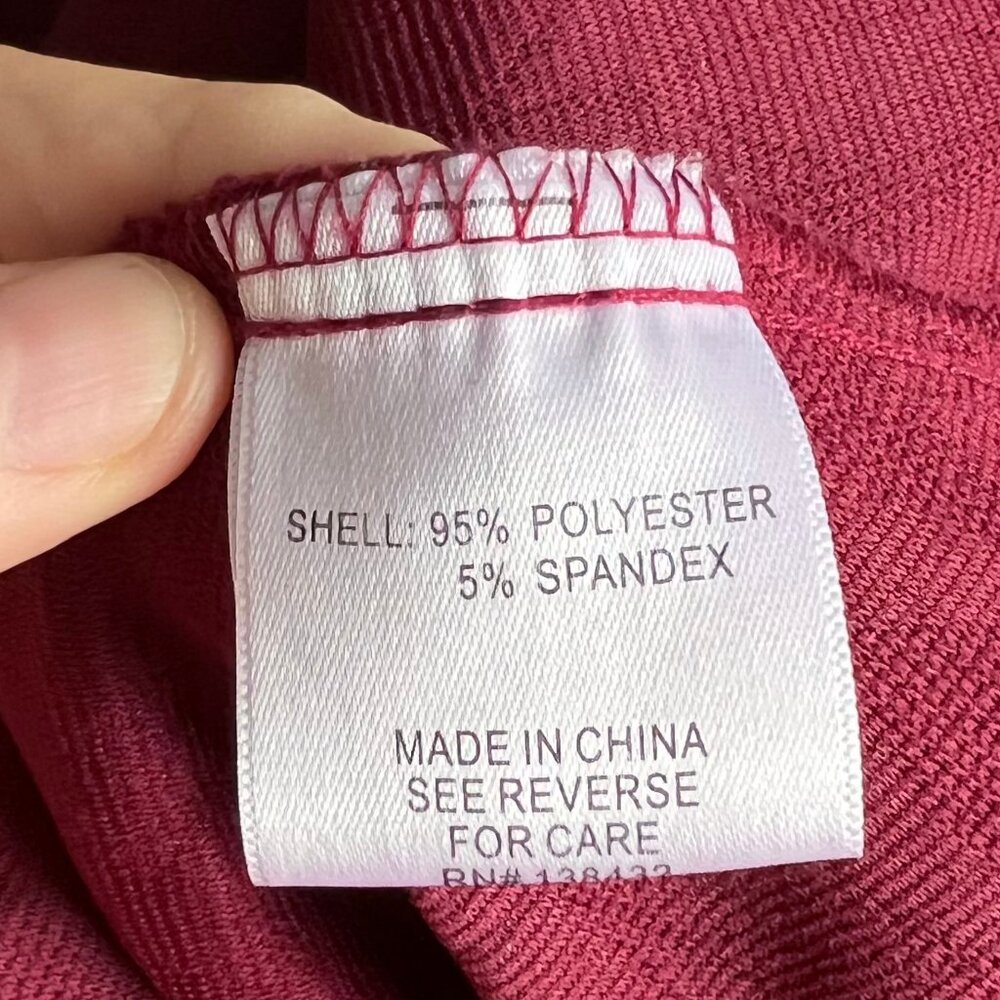 Modcloth Maroon Cable Knit Dress Size Small, 3/4 sleeve - Picture 12 of 13